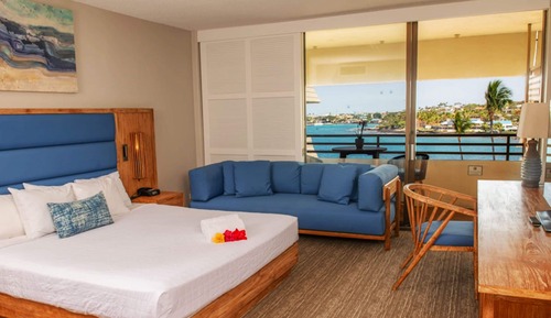 Habitación, 1 cama de matrimonio grande, vistas al mar