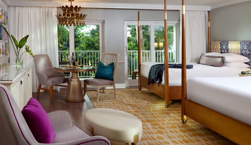Suite junior, 2 camas de matrimonio, vistas a la bahía