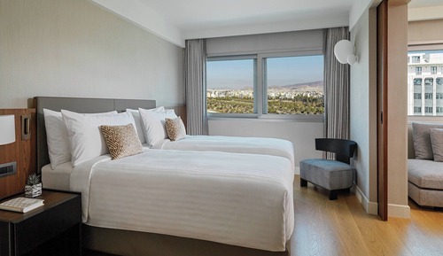 Suite, 2 camas individuales, vistas al parque, en esquina