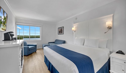 Habitación de lujo, 1 cama de matrimonio grande con sofá cama, vistas a la bahía