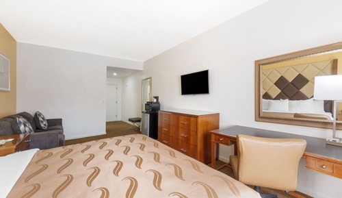 1 King Bed, Nonsmoking, Interior Corridor, Accessible Room, Roll-in Shower