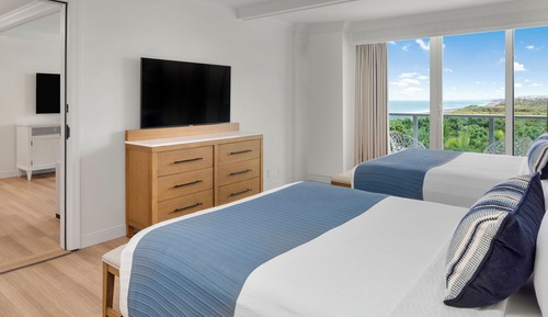 Habitación Premium, 2 camas de matrimonio, vistas al mar