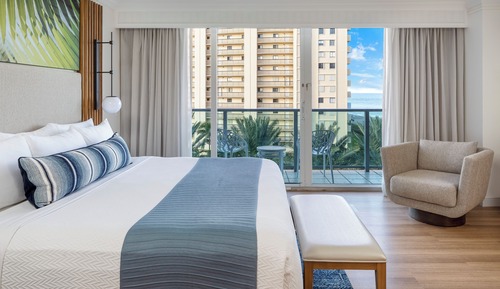 Habitación Deluxe, 1 cama de matrimonio grande, vistas al mar