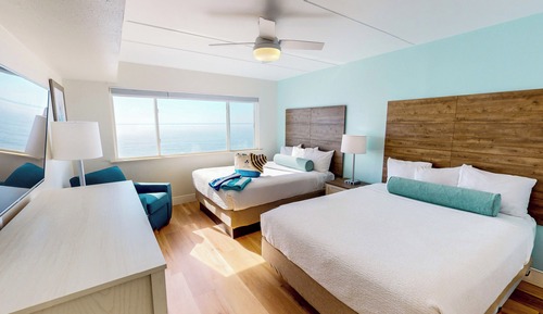 Apartamento familiar, 2 habitaciones, frente al mar (Corner Balcony)