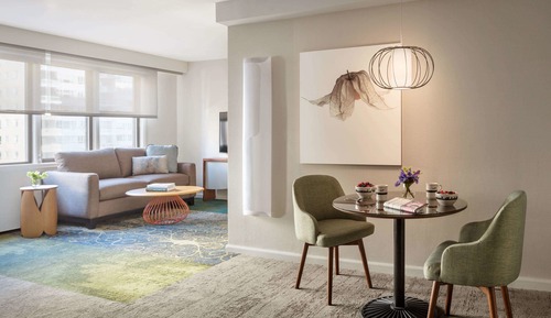 Suite junior, 2 camas de matrimonio, vistas al jardín