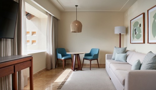 Suite panorámica, 1 cama de matrimonio grande con sofá cama, no fumadores, vistas al mar