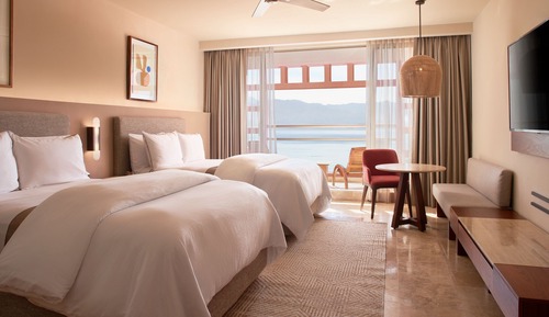 Suite junior, 2 camas dobles, no fumadores, vistas al mar