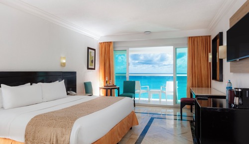 Habitación Deluxe, 1 cama de matrimonio grande, balcón, vistas al mar