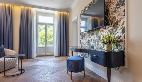 Suite junior, vistas al parque