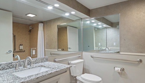 Habitación estándar, 1 cama de matrimonio grande, accesible en silla de ruedas (Communications)