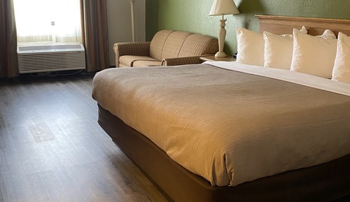 King bed with pullout sofabed