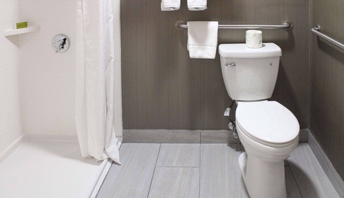 Habitación, 1 cama de matrimonio grande, accesible para personas con discapacidad (Roll-In Shower)
