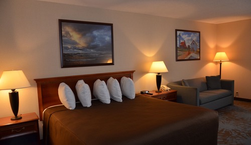 Habitación estándar, 1 cama de matrimonio grande con sofá cama, vistas a la ciudad