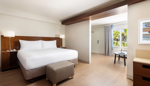 Estudio, 1 cama de matrimonio grande con sofá cama (Hearing Accessible)