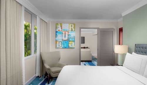 Suite, 1 cama de matrimonio grande, en una planta alta (Bonaire)