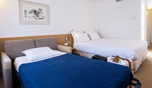 Habitación clásica doble, 1 cama doble con sofá cama