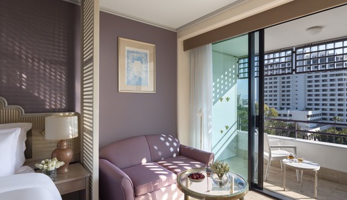 Habitación Confort, varias camas, vistas al mar