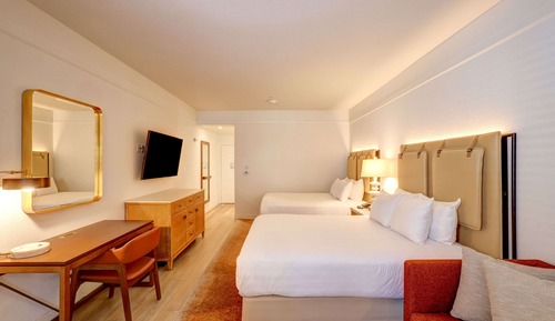 Habitación, 2 camas de matrimonio, balcón