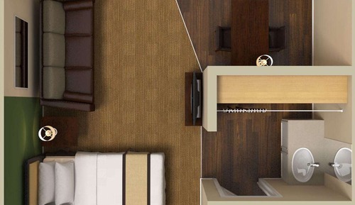 Estudio Deluxe, 1 cama de matrimonio con sofá cama, no fumadores