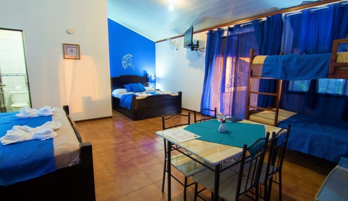 Habitación familiar, terraza, vistas al mar