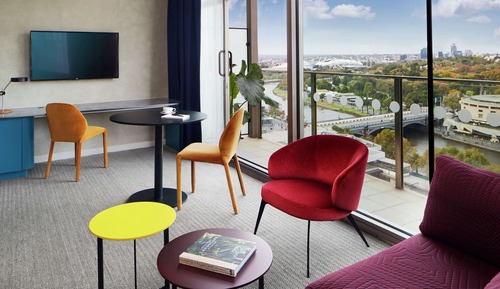 Suite, 1 cama de matrimonio grande, balcón (Yarra View)