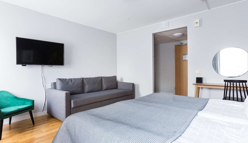 Habitación estándar, 1 cama de matrimonio grande, no fumadores, bañera (with Sofabed)