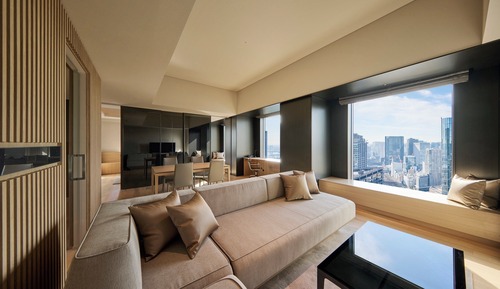 Habitación con 2 camas individuales (Execut Fl Suite  38F wLoungeAcc 4Pax)