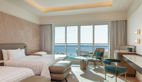 Habitación superior, 2 camas individuales, vistas al mar (Balcony)