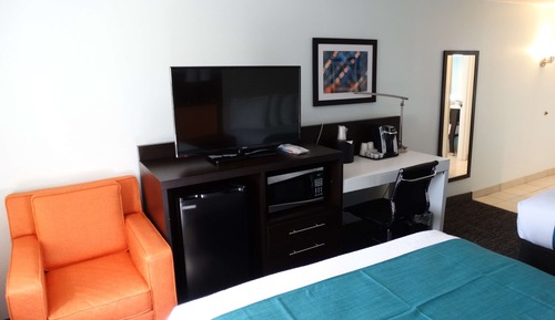 Habitación estándar, 2 camas de matrimonio, no fumadores, frigorífico y microondas