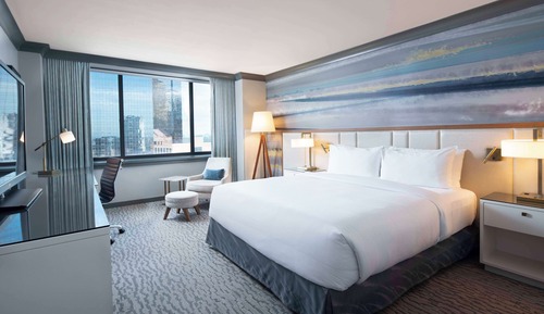 Habitación Deluxe, 1 cama de matrimonio grande, vistas a la ciudad