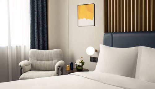Habitación estándar, 1 cama de matrimonio grande, vistas a la ciudad