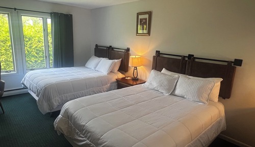 Deluxe Efficiency, 2 Queen Beds, Fireplace