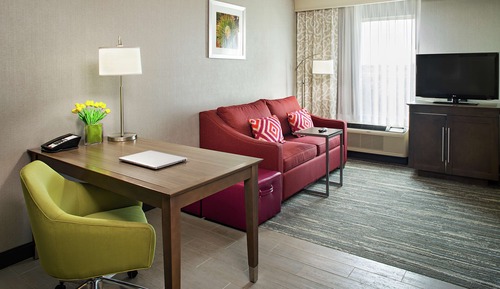 Estudio con cama matrimonial grande