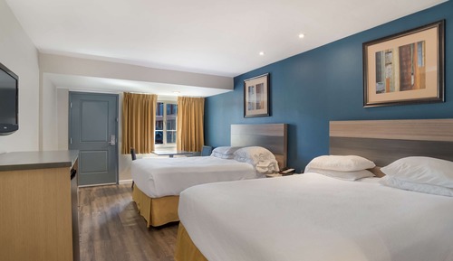 Habitación estándar, 2 camas de matrimonio, no fumadores, frigorífico y microondas