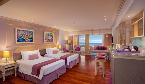 Suite de lujo, bañera de hidromasaje, vistas al mar (Diamond Jacuzzi Suite)
