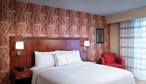 Habitación, 1 cama de matrimonio grande con sofá cama, vistas a la ciudad