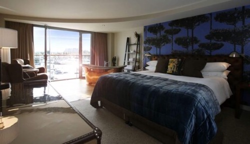 Habitación de lujo doble, vistas al puerto deportivo (Copper Bath)
