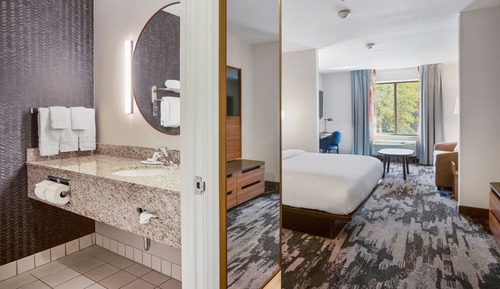 Suite, 1 cama de matrimonio grande con sofá cama