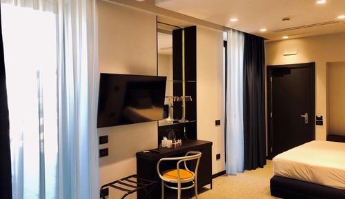 Suite junior, varias camas, terraza