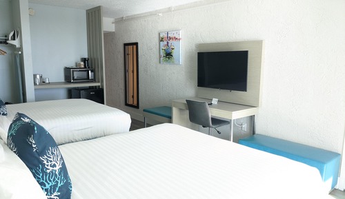 Habitación estándar, 2 camas de matrimonio, no fumadores, vistas a la ciudad