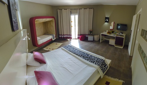 Habitación familiar, varias camas