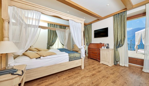 Suite estudio Deluxe, 1 cama de matrimonio con sofá cama, terraza, junto al lago