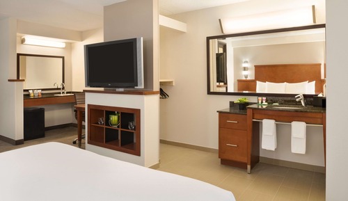 Habitación, 1 cama de matrimonio grande, accesible para personas con discapacidad, bañera