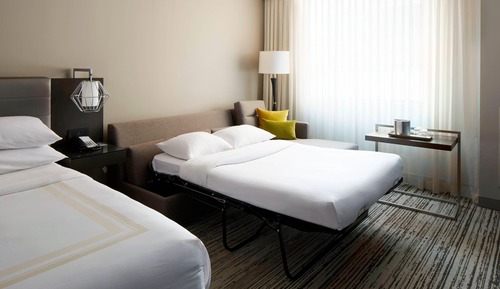 Habitación, 1 cama de matrimonio grande con sofá cama