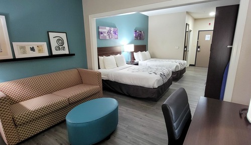 Habitación, 2 camas dobles, accesible para personas con discapacidad, no fumadores