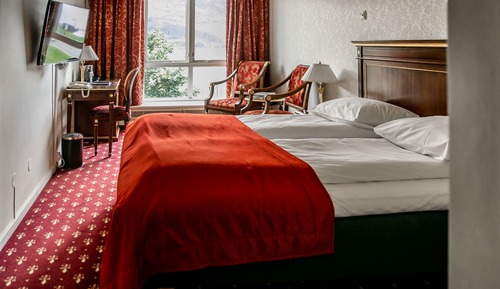 Habitación estándar con 1 cama doble o 2 individuales, vistas parciales al lago