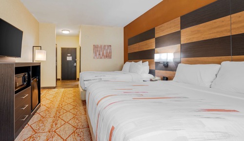 Habitación estándar, 2 camas de matrimonio, no fumadores, frigorífico y microondas