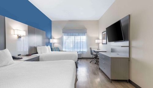 Habitación estándar, 2 camas de matrimonio, no fumadores, frigorífico y microondas