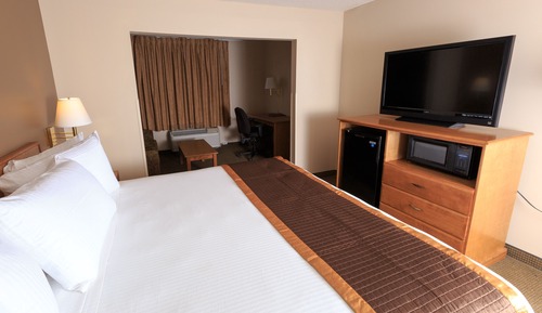 Habitación superior, 1 cama de matrimonio grande con sofá cama