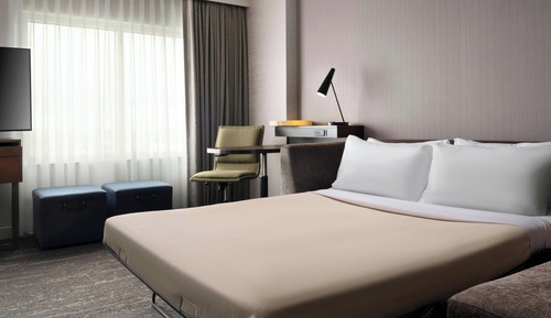 Suite estudio, 1 cama de matrimonio grande con sofá cama